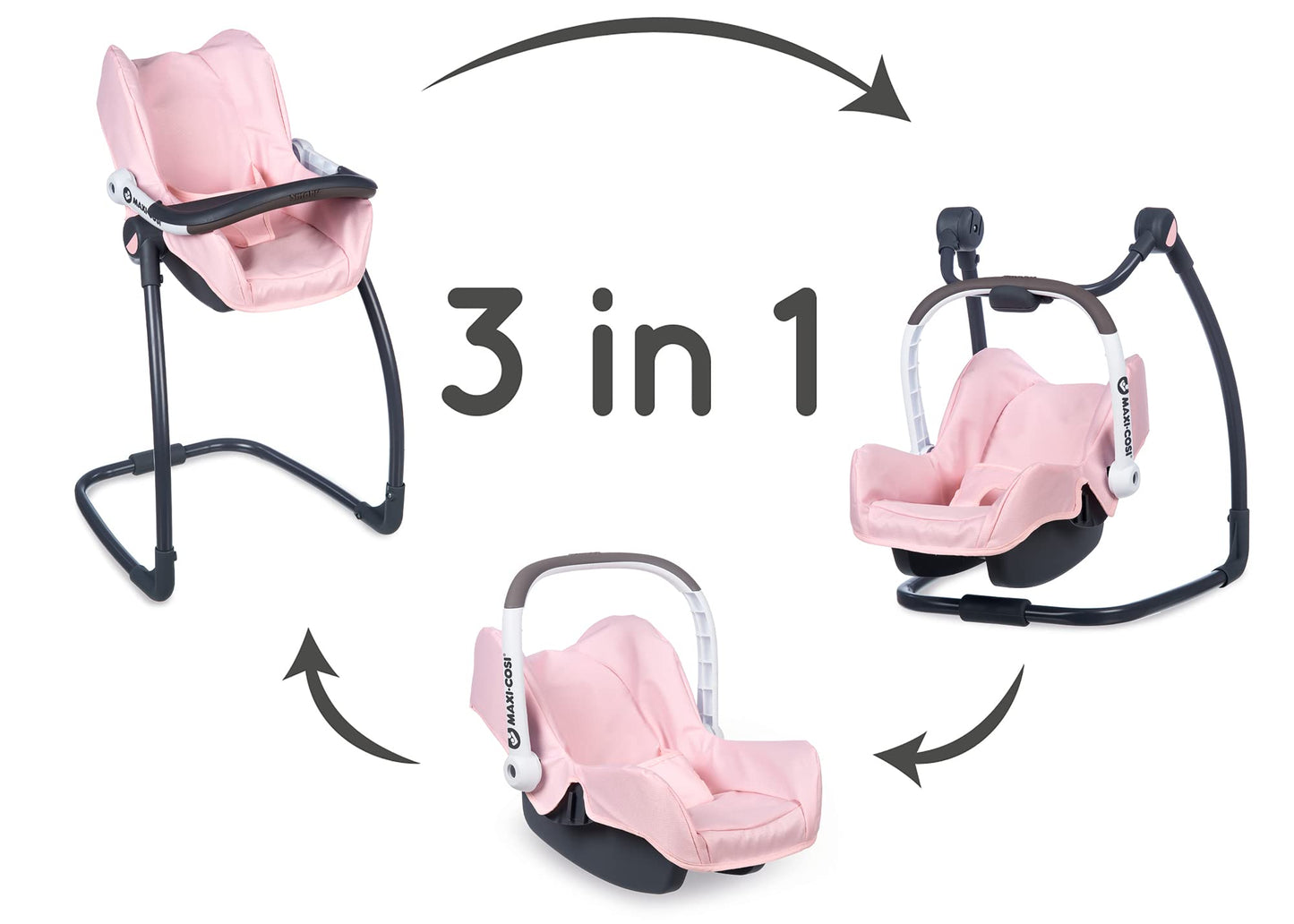 Smoby - Maxi-Cosi 3-in-1 Puppenhochstuhl