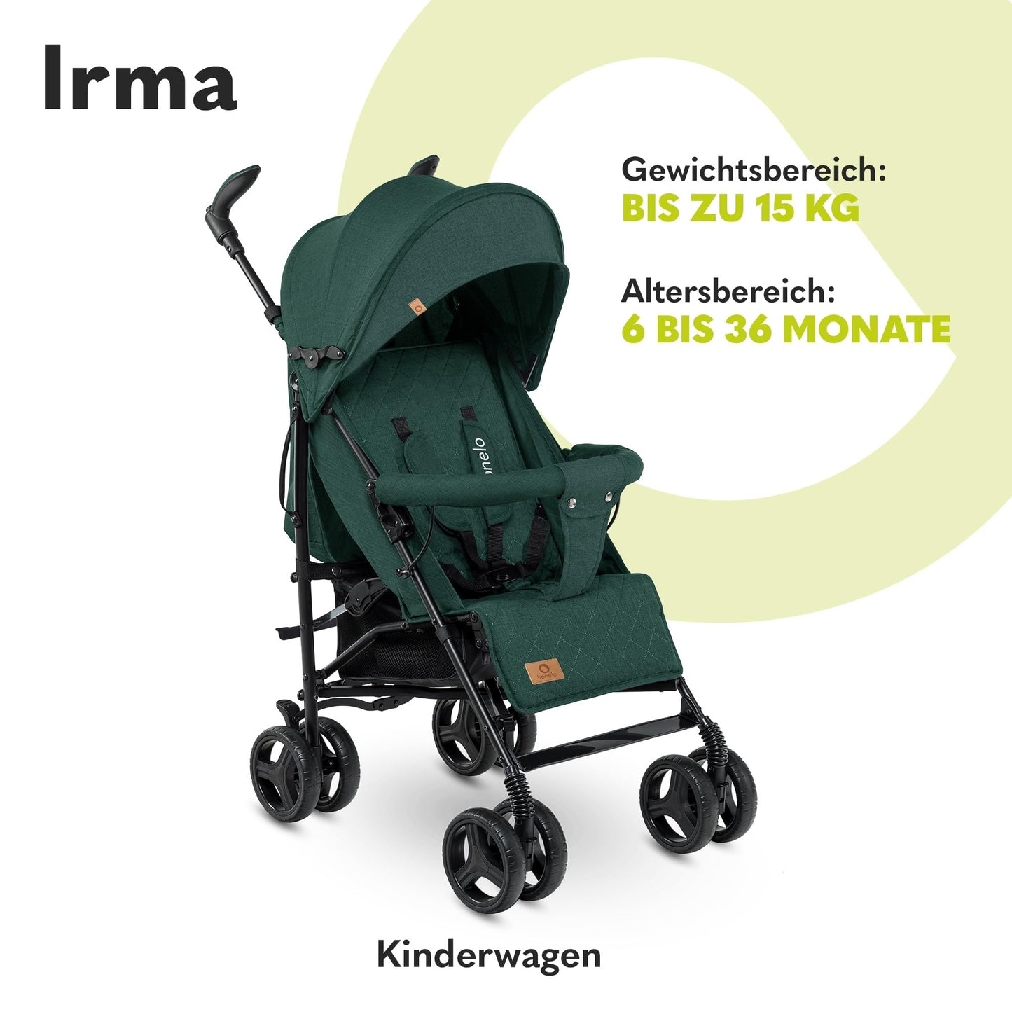 Lionelo Wózek spacerowy Irma Green Forest