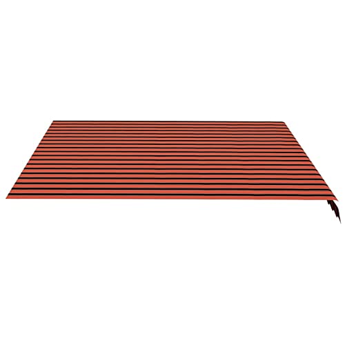 Ersatzstoff für Sonnenschutz, Orange-Braun, 4,5x3,5 m, für Innen- und Außenmöbel.