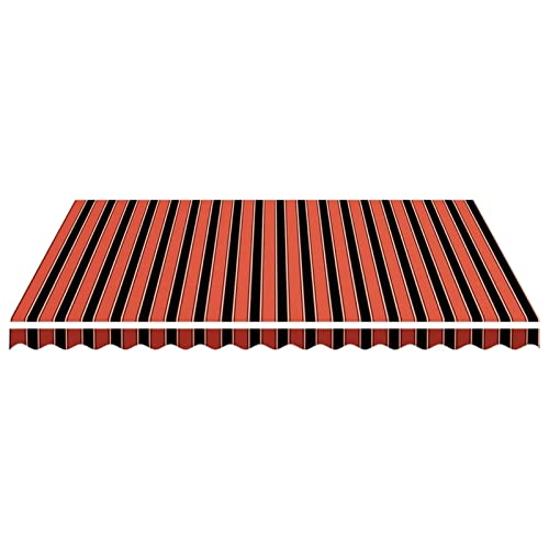 Ersatzstoff für Sonnenschutz, Orange-Braun, 4,5x3,5 m, für Innen- und Außenmöbel.