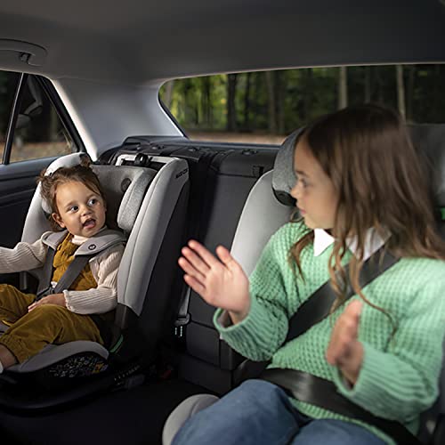 Maxi-Cosi Titan Plus i-Size, mitwachsender Kinderautositz, 15 Monat-12 Jahre (76-150 cm), G-CELL-Seitenaufprallschutz, 4 Liegepositionen, weiche Schaumstoffpolster in Kopfstütze, Authentic Black