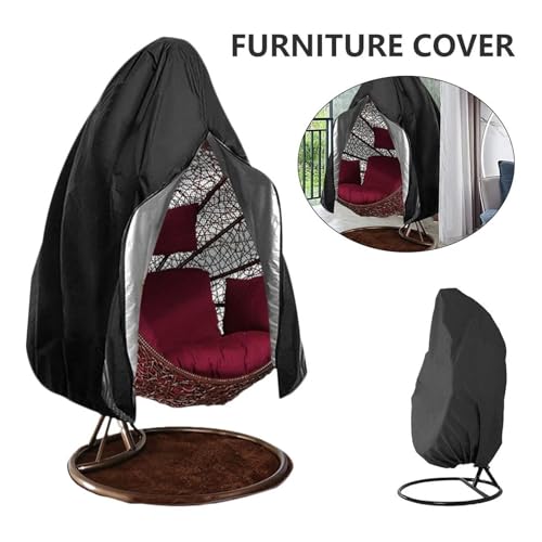 Wasserdichtes Gartenmöbel-Abdeckungs-Set, Anti-UV, winddicht, mit Reißverschluss.