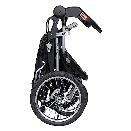 Baby Trend Expedition Jogging-Kinderwagen Phantom – Leichter All-Terrain-Jogger mit feststellbarem Schwenkrad, kompatibel mit Babyschalen, 5-Punkt-Gurt, zusätzlicher Stauraum, verstellbares Verdeck