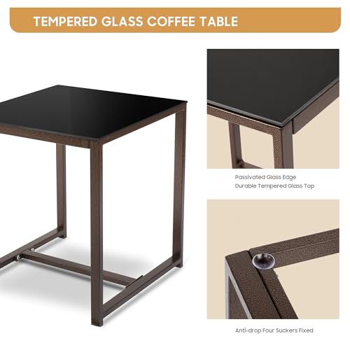 YIYAN 3-teiliges Schaukel-Bistro-Set, PE-Geflecht, Weiß, mit Kissen.