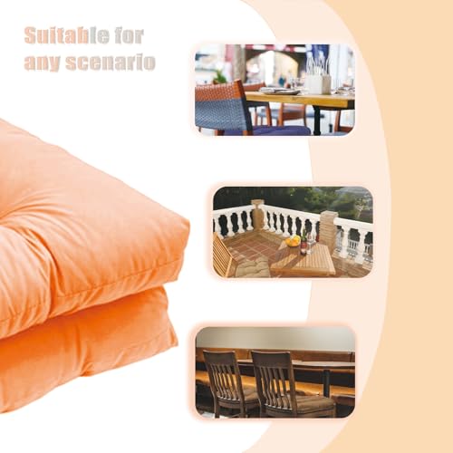 Outdoor-Stuhlkissen, 48,3x48,3 cm, U-förmig, wasserdicht, 2 Stück.