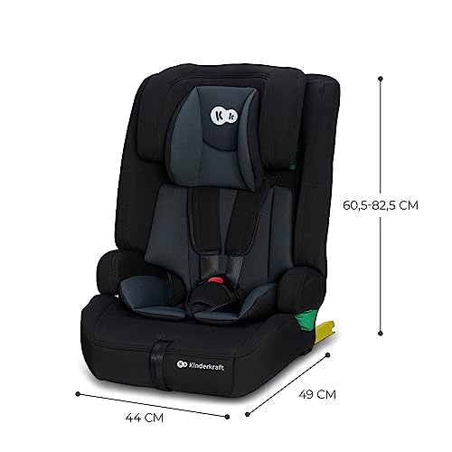 Kinderkraft SAFETY FIX 2 I-SIZE Kindersitz mit ISOFIX - 76-150cm, Schwarz
