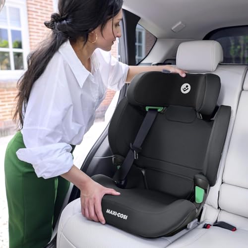 Maxi-Cosi RodiFix M i-Size, Kindersitz mit hohem Rücken, 3,5–12 Jahre, 100–150 cm, ISOFIX-Kindersitz, G-CELL Seitenaufprallschutz, verstellbare Höhe, schnelles und einfaches Anschnallen, Basic Grey