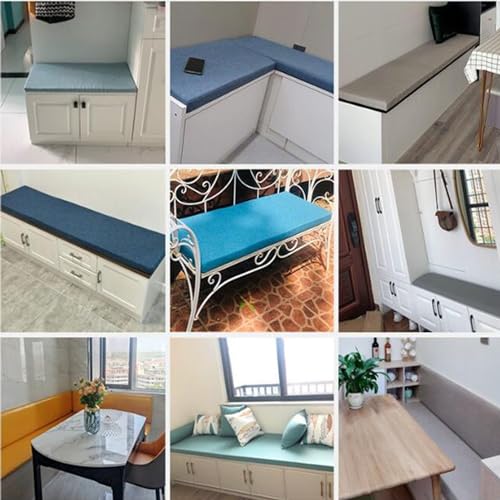 Outdoor-Bankkissen, 140x40 cm, rutschfest, waschbar, Burgunderrot, 45D-Schaumstoff.