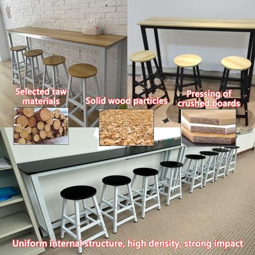 Moderner Bartisch aus Teakholz, 140x30x100 cm, für Innen- und Außenbereich.