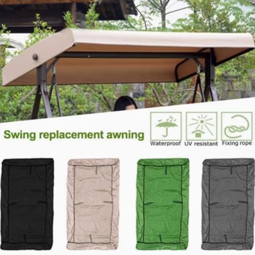 Ersatzabdeckung für 3-Sitzer-Terrassenschaukeln, 190,5x119,4 cm, wasserdicht.