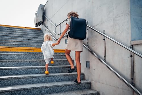 MoMi GRACE leichter Kinderwagen ab 6 Monaten kompakt Buggy mit einem Rucksack zum Tragen passt als Handgepäck faltbarer Reisebuggy 5-Punkt-Gurt