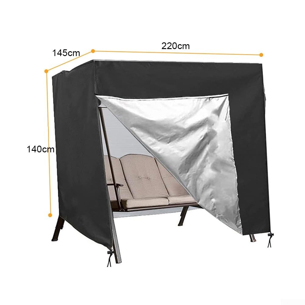 210D Schaukelsitz-Schutzbezug für Außenmöbel gegen Elemente (220 x 145 x 170 cm)