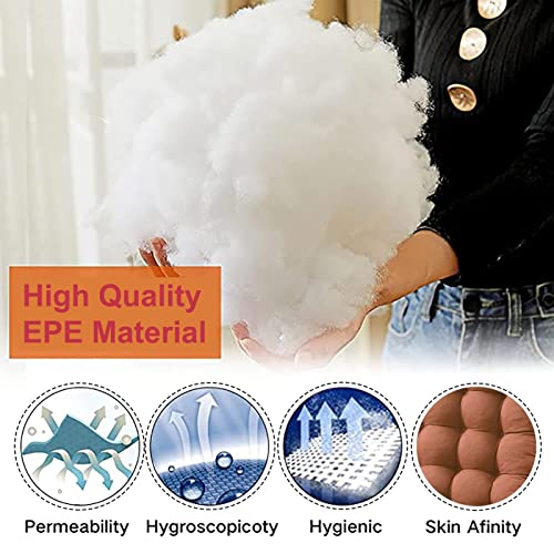 Langes, weiches, rutschfestes Strandkorbkissen.