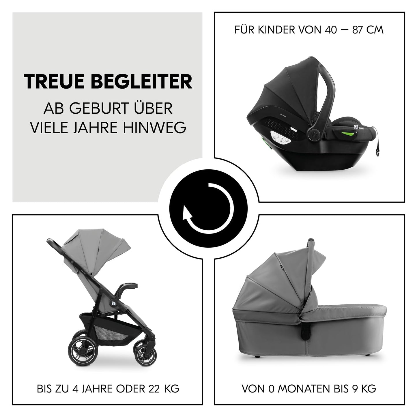 hauck 3in1 Kinderwagen Set Shop N Care Trio Set