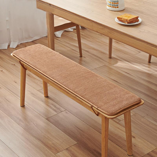 Outdoor-Bankkissen 150x40x5 cm, waschbar, rutschfest, Hellbraun