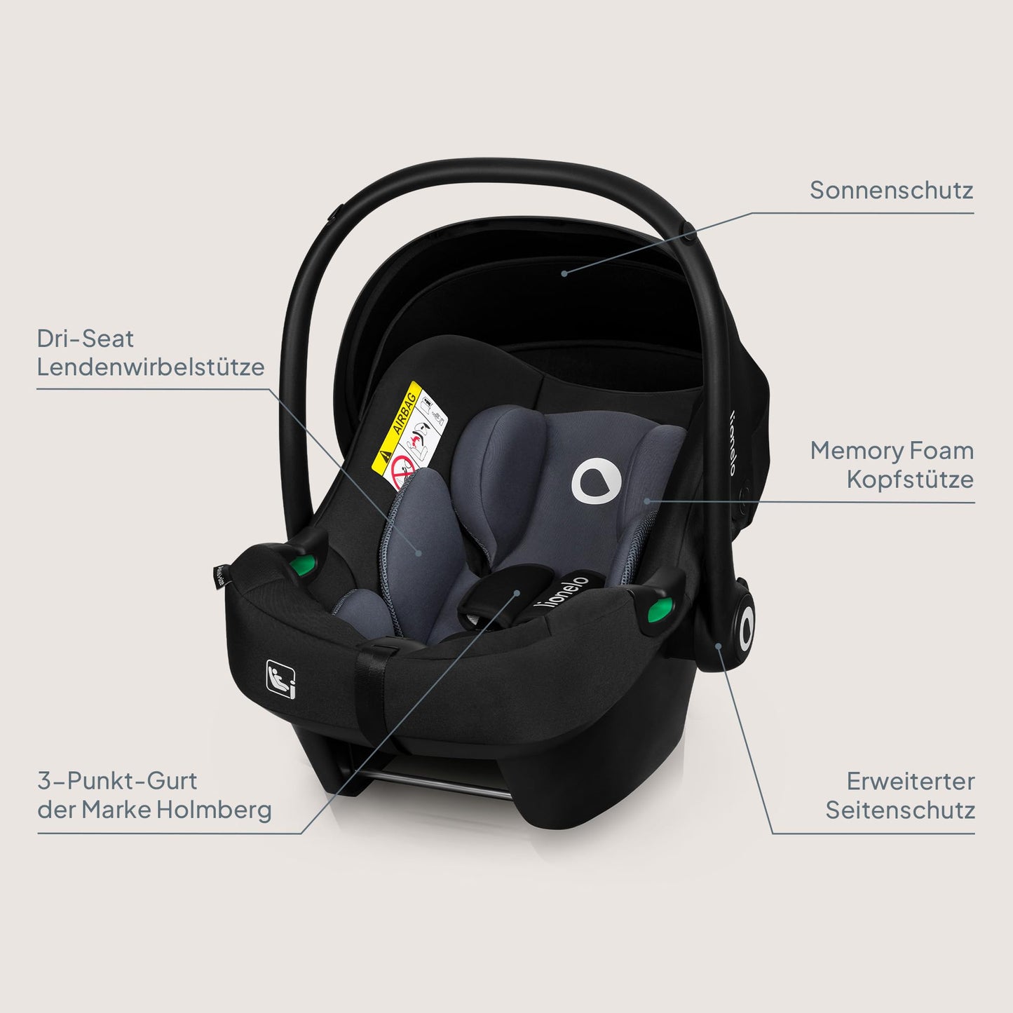 LIONELO ASTRID i-Size Baby Autositz