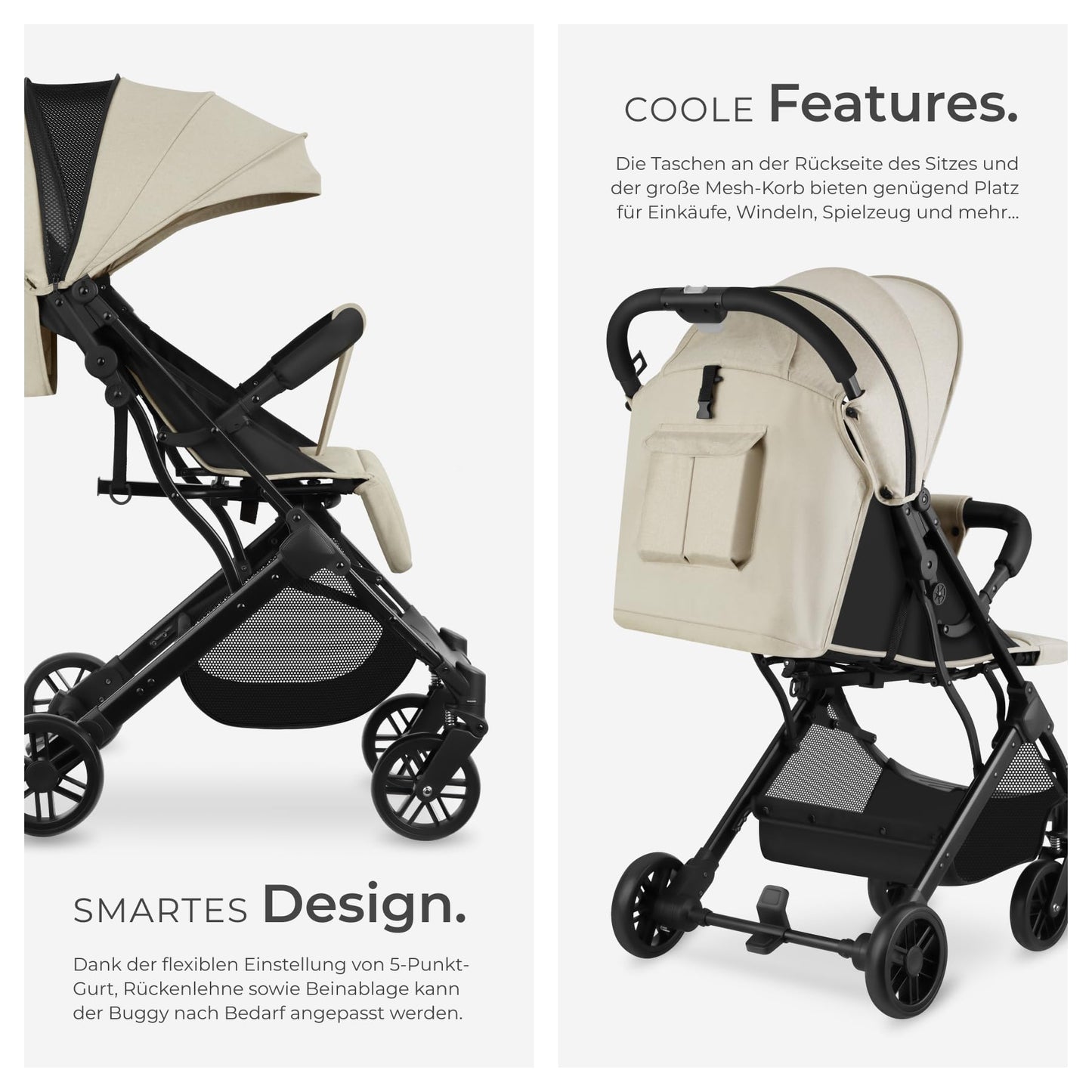 tectake® Buggy Kinderwagen von 0 bis 3 Jahre