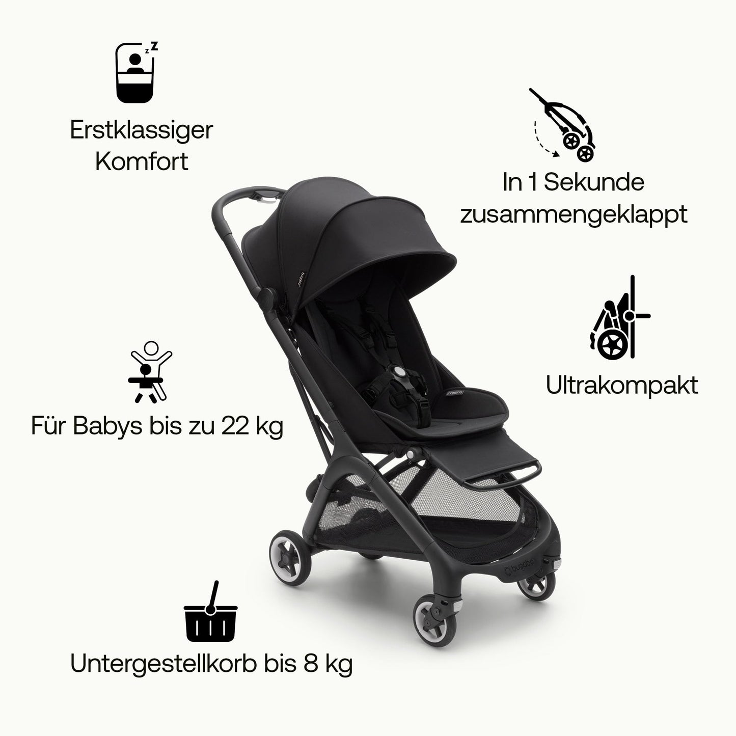 Bugaboo Butterfly ultrakompakter Reise-Kinderwagen