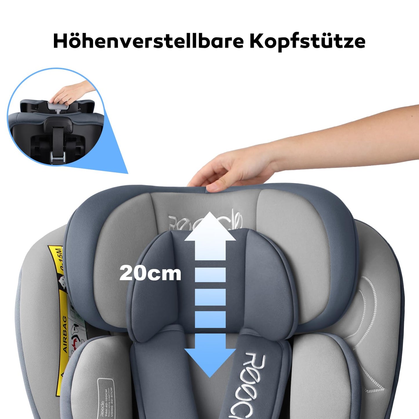 Reecle 360 Drehbar i-Size Kindersitz