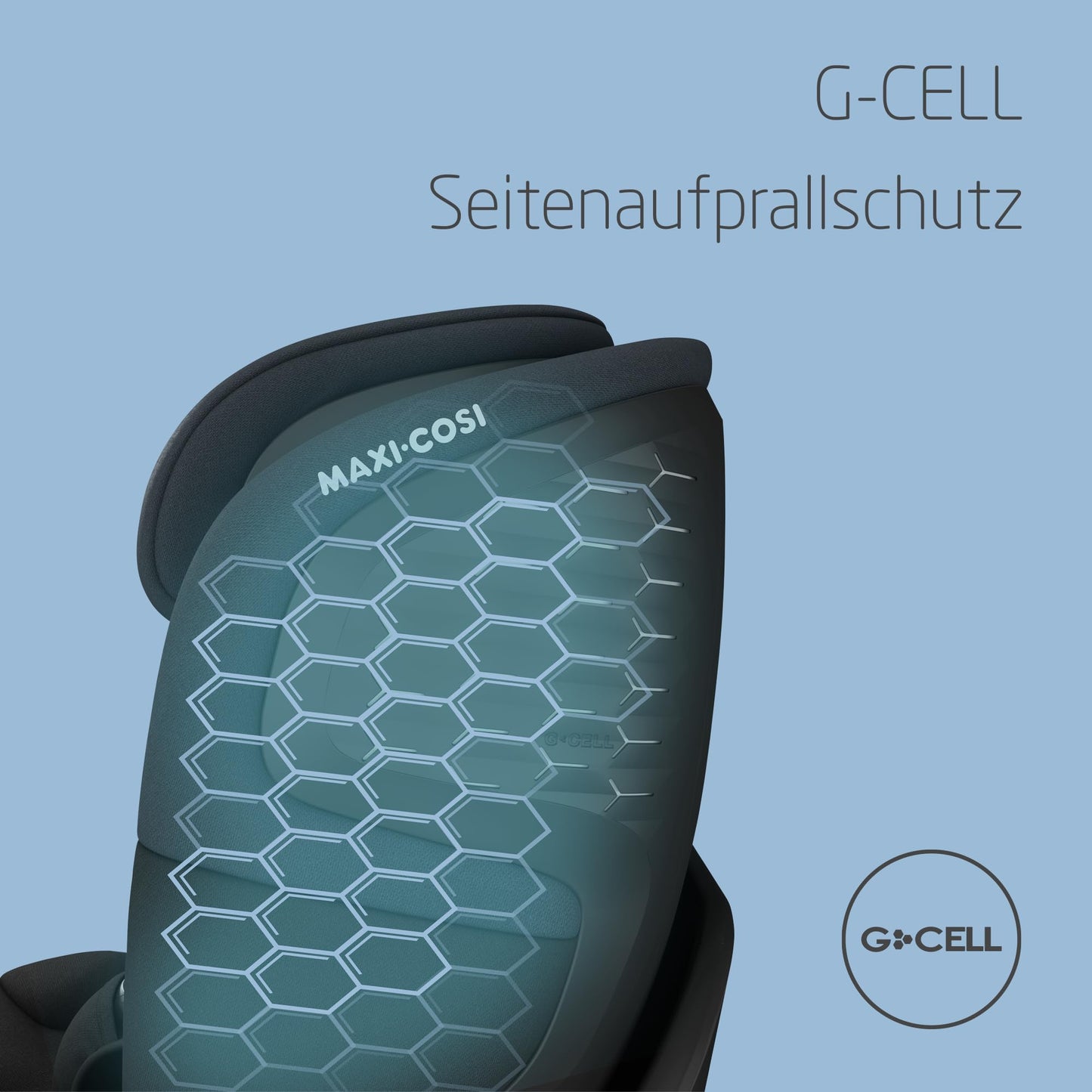 Maxi-Cosi Emerald 360 S i-Size, Autositz 360 Grad drehbar, 0–12 Jahre (40–150 cm), Auto Kindersitz, Baby Autositz, FlexiSpin-Drehung, 4 Liegepositionen, G-CELL Seitenaufprallschutz, Tonal Black