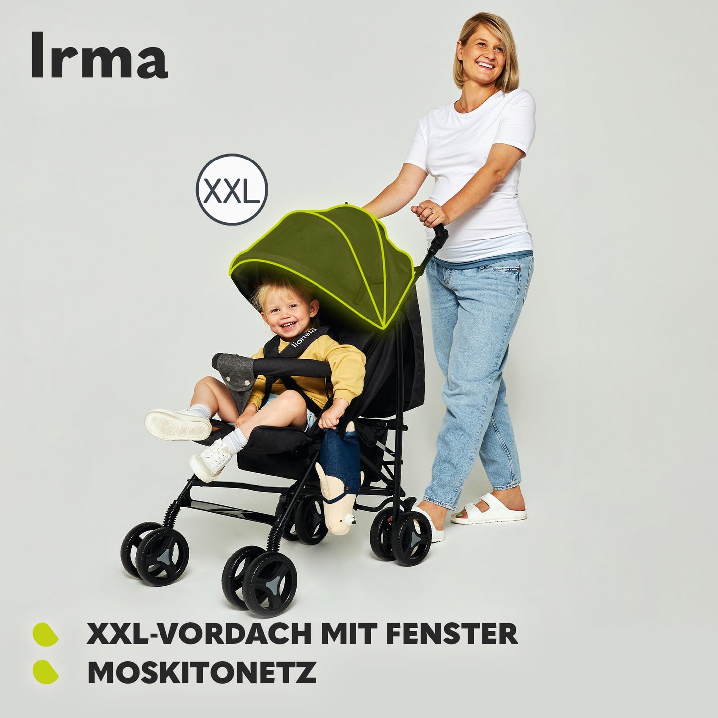 Lionelo Wózek spacerowy Irma Green Forest