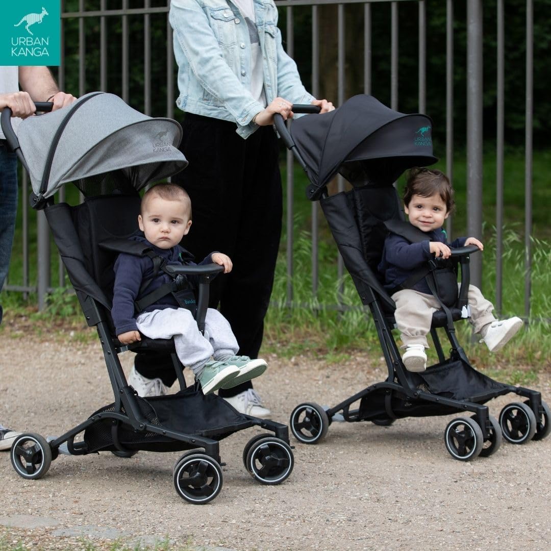 Urban Kanga Bandicoot Reisebuggy Flugzeug Handgepäck bis 25kg Kinderwagen (Hellgrau)