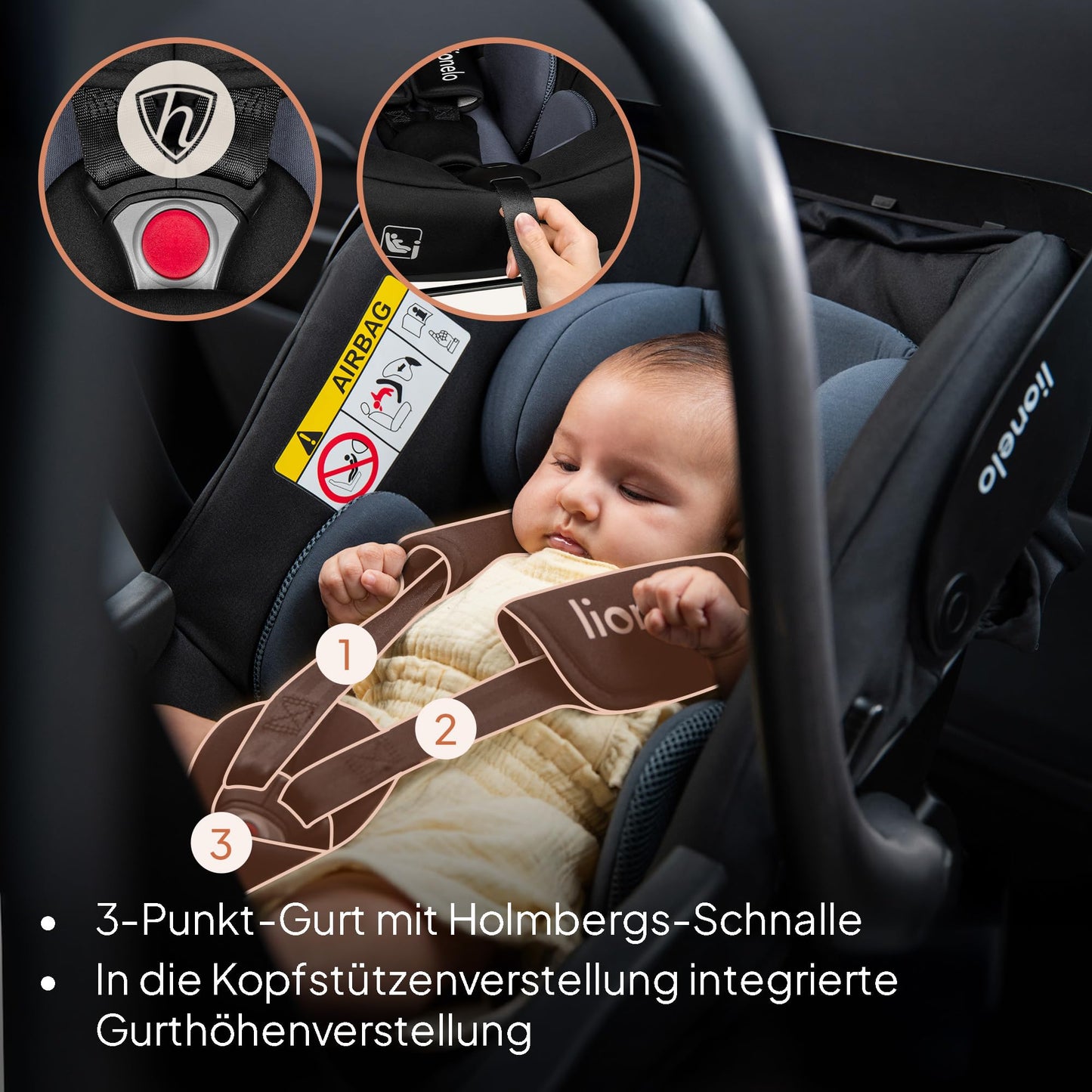 LIONELO ASTRID i-Size Baby Autositz