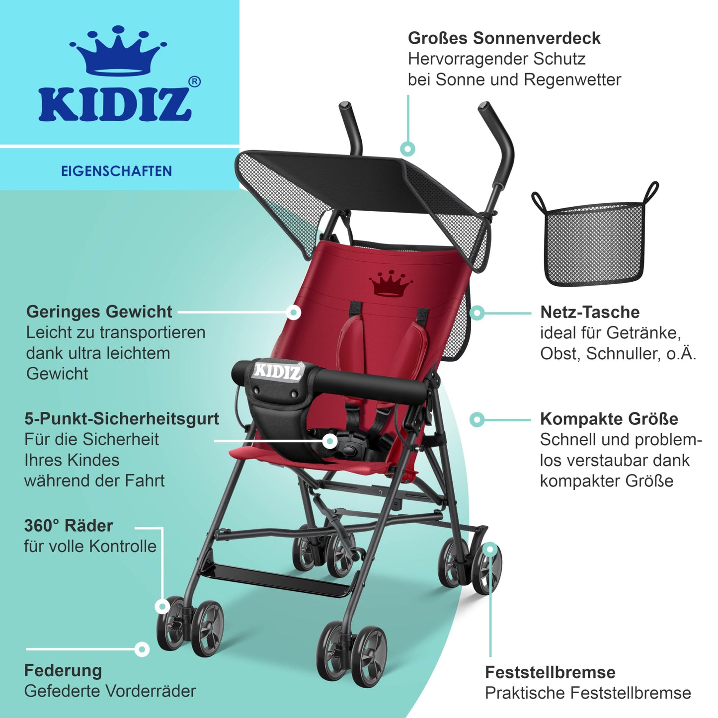 KIDIZ® Kinderwagen CITY Buggy